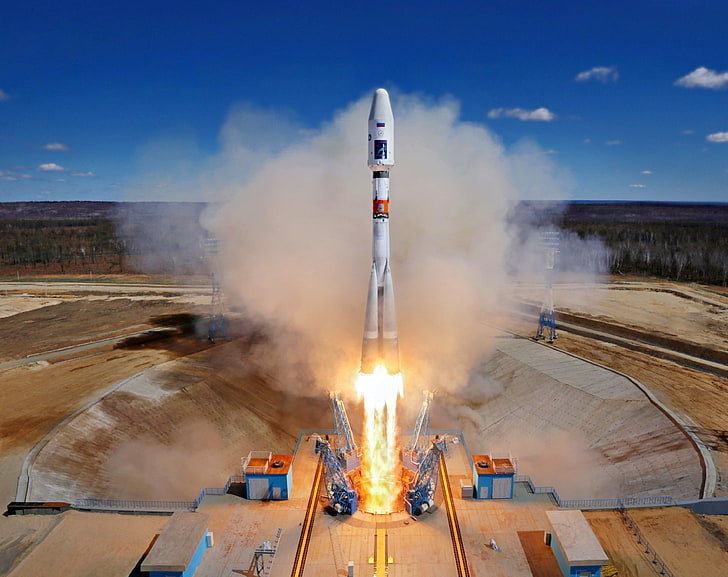 Soyuz rocket, Space Launch, Vostochny..., Space, Rocket, russia, Launch, Satellites, spaceport, Soyuz, HD wallpaper