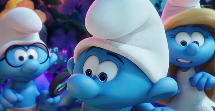 blue, Get Smurfy, Best Animation Movies of 2017, HD wallpaper