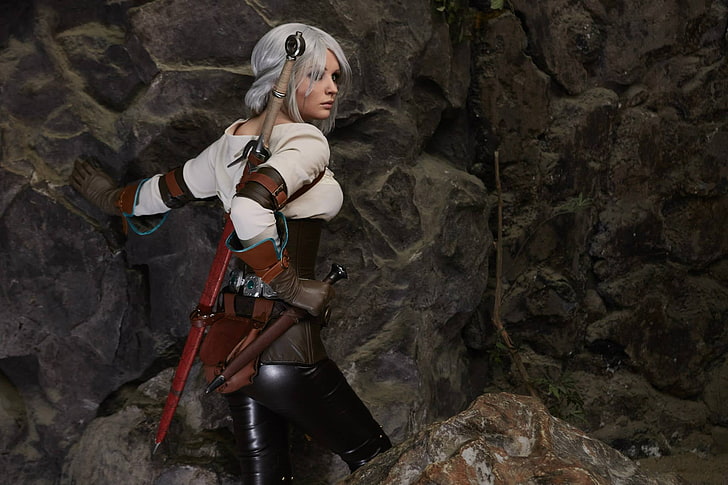 personagem feminina do jogo, The Witcher 3: Wild Hunt, Cosplay, CRIS, Ciri, Cirilla, HD papel de parede