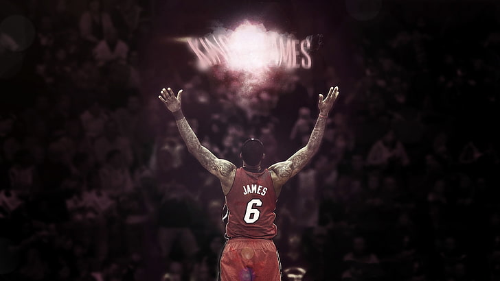 LeBron James, Basket, King, Room, NBA, LeBron James, Miami Heat, Fond d'écran HD
