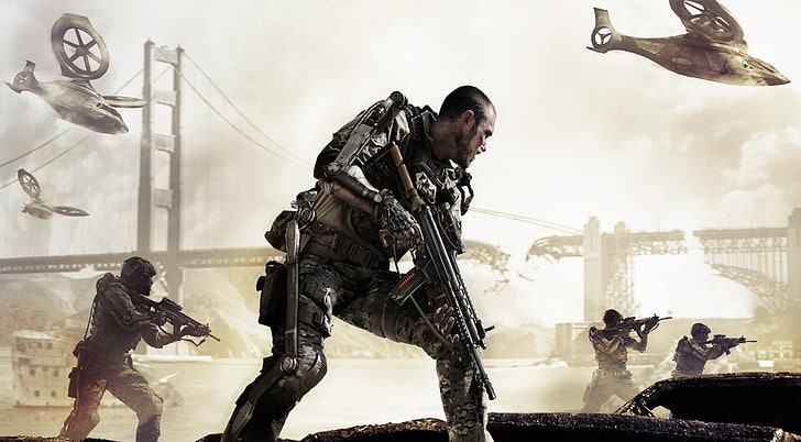 Call of Duty Advanced Warfare, Call of Duty digital tapet, Spel, Call Of Duty, torsk, Warfare, Ward, call of duty spöken, avancera, HD tapet