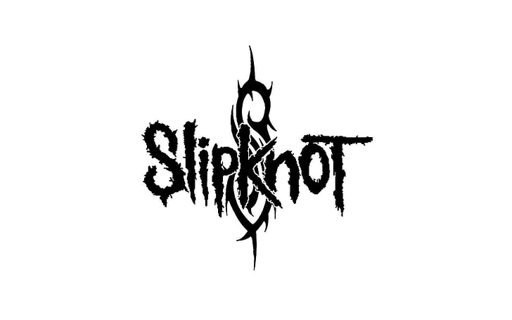Логотип Slipknot, узел скольжения, знак, символ, шрифт, фон, HD обои