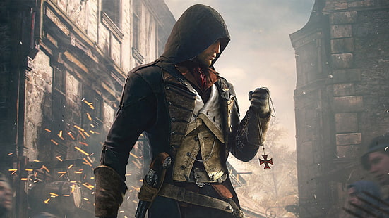 خلفية Assassin's Creed و Assassin's Creed و Assassin's Creed: Unity و Arno Dorian وألعاب الفيديو، خلفية HD HD wallpaper