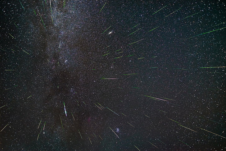 Earth, Meteor, Meteor Shower, Space, Stars, HD wallpaper
