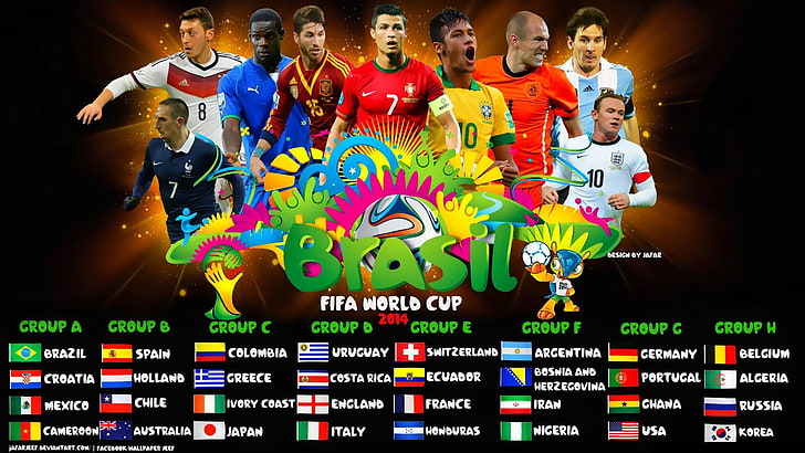 2014 Brazil 20th FIFA World Cup Desktop Wallpapers.., Brasil FIFA world cup poster, HD wallpaper