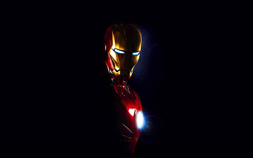 Ironman, в темноте, кино, искусство, HD обои HD wallpaper