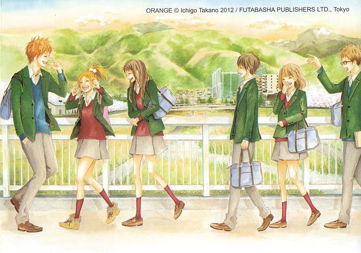 Anime, Orange, Azusa Murasaka, Hiroto Suwa, Naho Takamiya, Orange (Anime),  HD wallpaper | Wallpaperbetter
