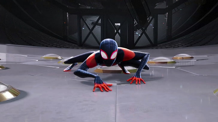 Человек-паук в стих паука, фильмы 2018 года, фильмы, человек-паук, анимационные фильмы, HD, 4K, HD обои
