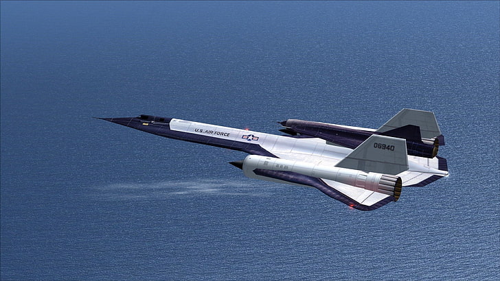 Aerei, aerei, aeronautica militare, jet, Lockheed SR-71 Blackbird, militare, USA, veicolo, Sfondo HD
