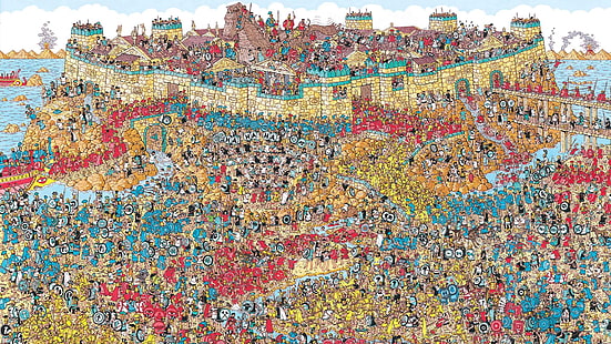 Waldo, puzzles, Where's Wally, HD wallpaper HD wallpaper