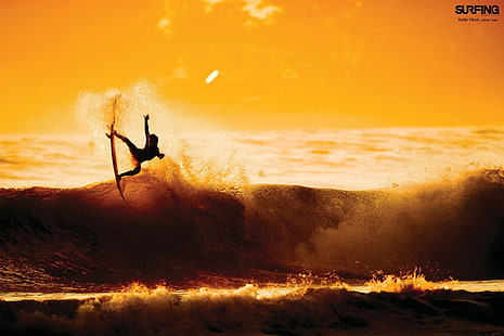 Surfing wallpaper, surfing, waves, HD wallpaper HD wallpaper