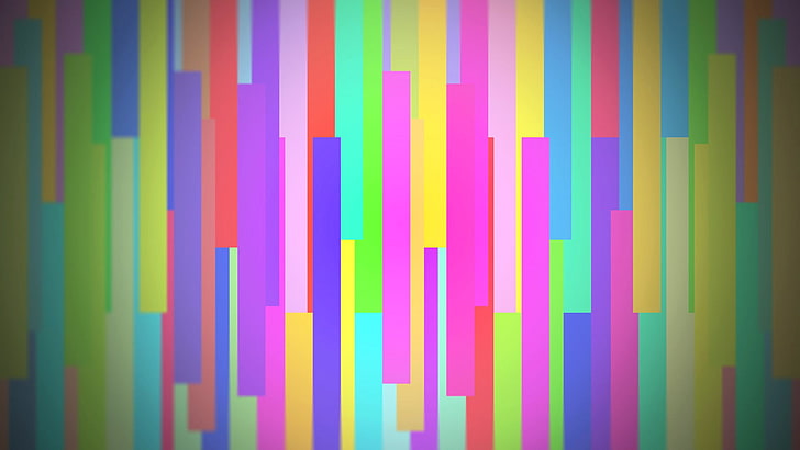 Kartu tes TV, karya seni, berwarna-warni, abstrak, Wallpaper HD