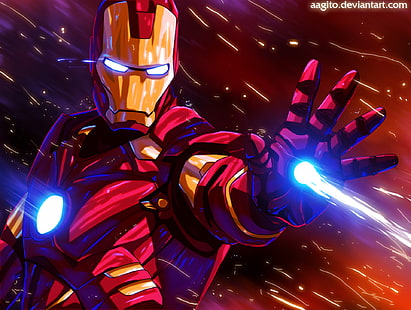 Iron Man, dzieło sztuki, hd, artysta, deviantart, sztuka cyfrowa, Tapety HD HD wallpaper
