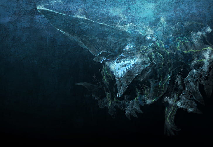 Film, Pacific Rim, Dark, Kaiju, Monster, Underwater, HD-Hintergrundbild