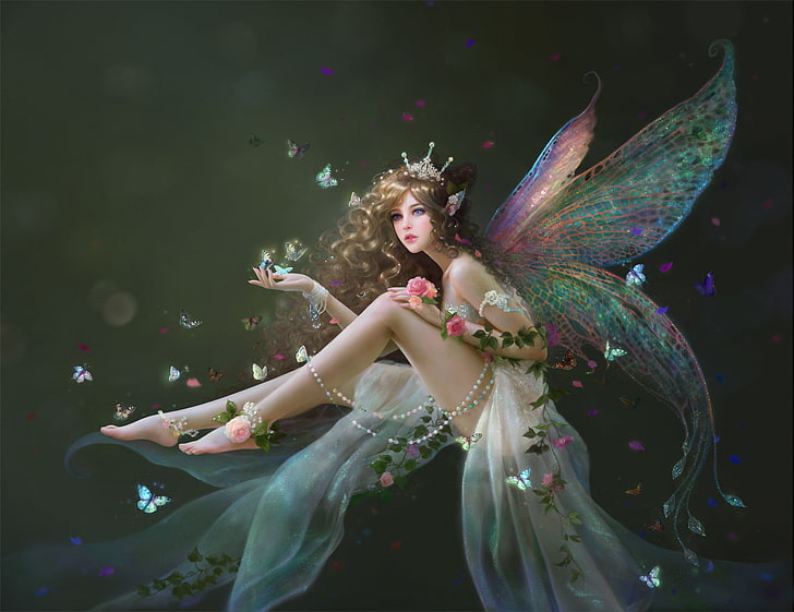 fantasy art, fairies, artwork, HD wallpaper