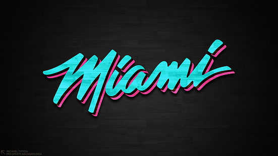 كرة السلة ، ميامي هيت ، شعار ، الدوري الاميركي للمحترفين، خلفية HD HD wallpaper