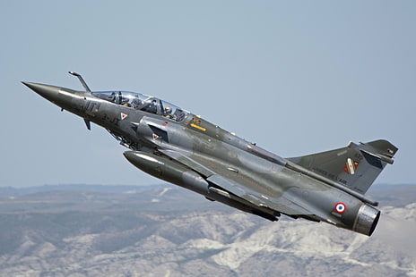 Jet Fighters, Dassault Mirage 2000, flygplan, Jet Fighter, Warplane, HD tapet HD wallpaper