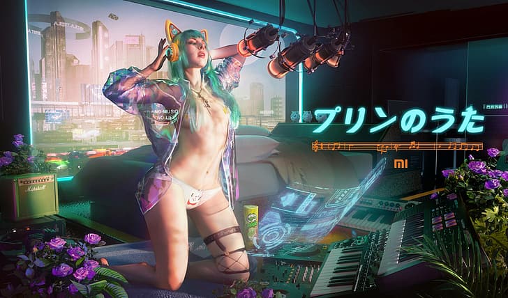 Cyberpunk, Musik, ArtStation, HD-Hintergrundbild