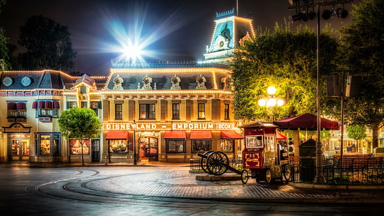 Disneyland, schwarze Kanonenartillerie, Welt, 3840x2160, Kalifornien, Disneyland, Anaheim, HD-Hintergrundbild HD wallpaper
