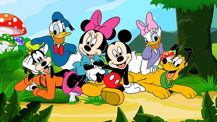 Karaktärer från tecknade serier Walt Disney Wallpaper Hd för skrivbordet Helskärm 1920 × 1080, HD tapet