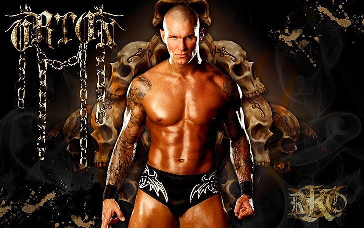 Randy Orton, WWE,, bintang super, juara dunia, Wallpaper HD