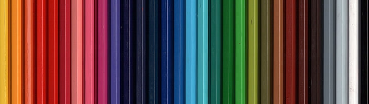 SMPTE color bar, multiple display, pencils, HD wallpaper