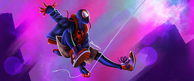 Film, Spider-Man: In den Spinnenvers, Marvel-Comics, Miles Morales, Spider-Man, HD-Hintergrundbild HD wallpaper