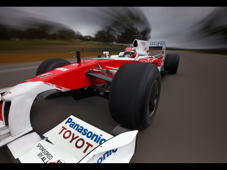 mobil, Formula 1, mobil balap, Toyota, Wallpaper HD
