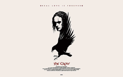 The Crow illustration, The Crow, Brandon Lee, movies, fan art, HD wallpaper HD wallpaper