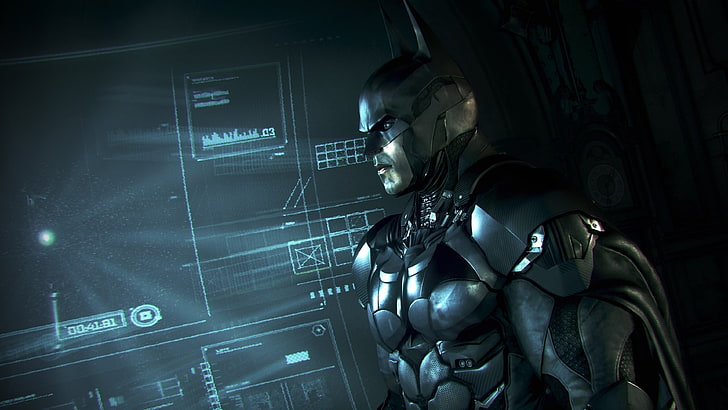 Papel de parede digital da DC Comics Batman, Batman: Arkham Knight, Rocksteady Studios, Batman, Gotham City, videogames, HD papel de parede