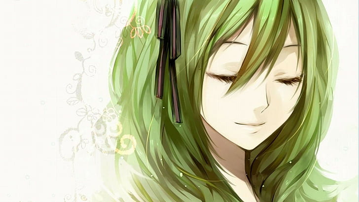 anime girl, green hair, anime, female anime character portrait, anime girl, green hair, HD wallpaper