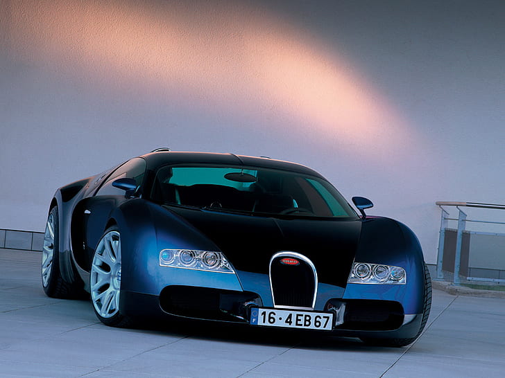 Bugatti 16.4 Veyron Sang Bleu, bugatti eb 16 4 veyron hr manu, car, HD wallpaper