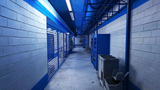 armazenamento de metal azul, Mirror's Edge, videogames, HD papel de parede HD wallpaper