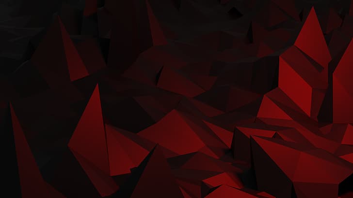 low poly, poly, polygon art, 3D Abstract, Blender, HD papel de parede