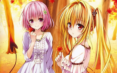 Anime, To Love-Ru: Darkness, Golden Darkness, Momo Velia Deviluke, To Love-Ru, HD wallpaper HD wallpaper