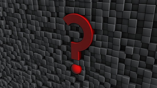 red question mark clip art, sign, question, punctuation, wall, form, metal, HD wallpaper HD wallpaper