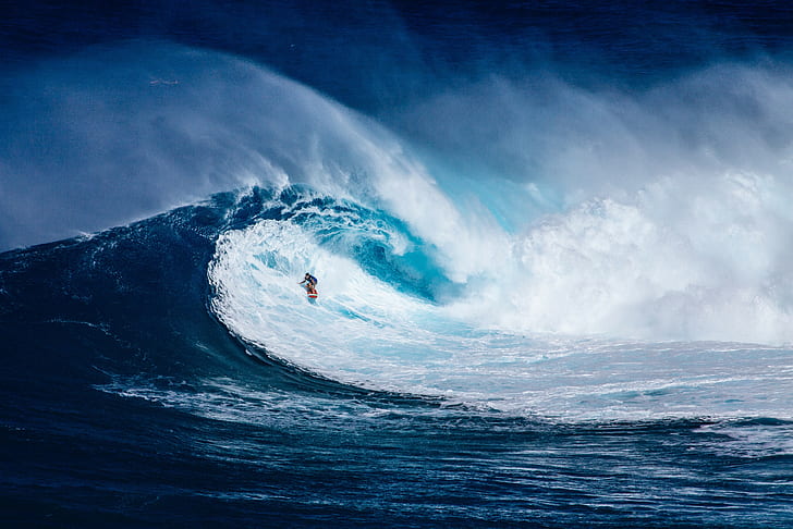 вода, мъже, сърфисти, природа, вълни, дъски за сърф, HD тапет