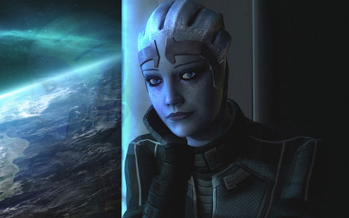ภาพประกอบตัวละครหญิง, Mass Effect, Mass Effect 2, Mass Effect 3, Liara T'Soni, วิดีโอเกม, วอลล์เปเปอร์ HD HD wallpaper