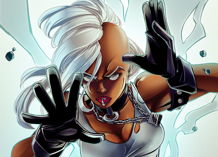 Fumetti, Storm, Storm (Marvel Comics), White Hair, X-Men, Sfondo HD