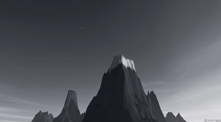 Low Poly, Isometrisch, Berge, HD-Hintergrundbild