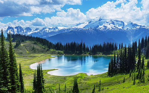 Taman Nasional Banff Kanada Moraine Lake Travel 4K .., Wallpaper HD HD wallpaper