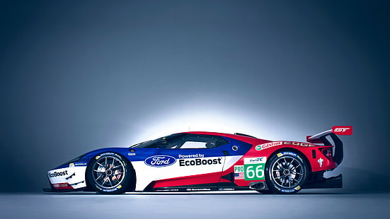 Ford GT Race Car, 24 Stunden von Le Mans, HD-Hintergrundbild HD wallpaper