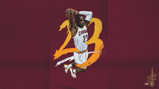 LeBron James NBA 2017 Cleveland Cavaliers Wallpape.., HD wallpaper HD wallpaper