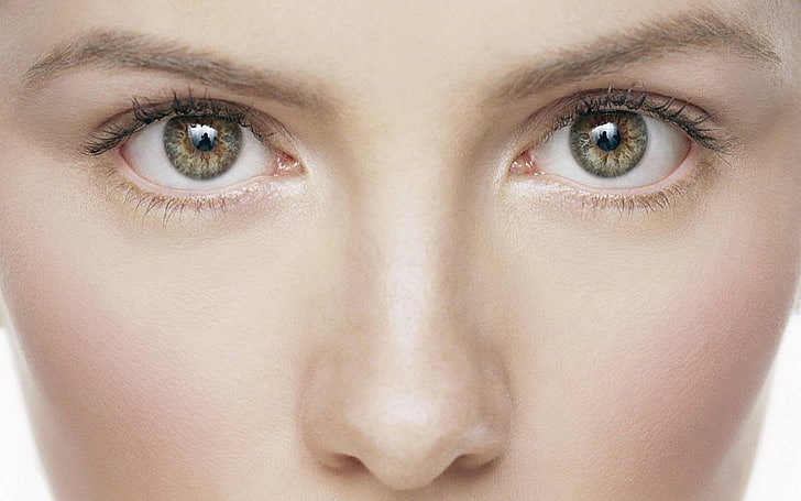 Kate Beckinsale, women, closeup, eyes, actress, HD wallpaper