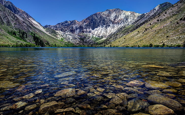 山風景自然岩アメリカ合衆国カリフォルニア湖囚人湖2560x1600自然湖HDアート、山、風景、 HDデスクトップの壁紙
