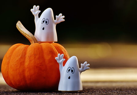 есен, зловещ, обичаи, сладък, декорация, смокиня, призрак, духове, група, Хелоуин, щастлив Хелоуин, настроение, октомври, тиква, призрачен, HD тапет HD wallpaper