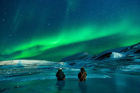 قطبي ، أضواء ، شفق قطبي ، شمالي ، شمالي، خلفية HD HD wallpaper