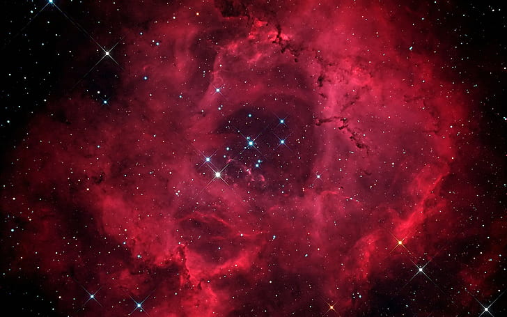 espacio estrellas nebulosa nebulosa roseta, Fondo de pantalla HD