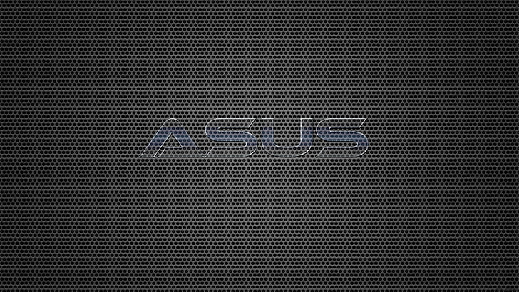 ASUS logo, text, background, asus, minimalism, HD wallpaper