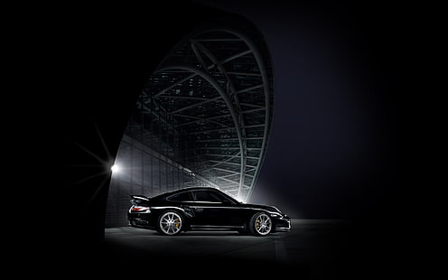 черный купе, суперкар, автомобиль, Porsche 911 Carrera S, Porsche, HD обои HD wallpaper